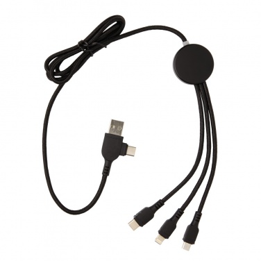Logotrade promotional item image of: Light up logo 6-in-1 cable