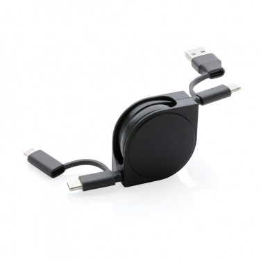 Logotrade promotional giveaways photo of: RCS standard recycled plastic and TPE 6-in-1 cable