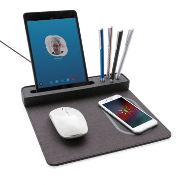 Logotrade promotional gift picture of: Air mousepad with 5W wireless charging and USB