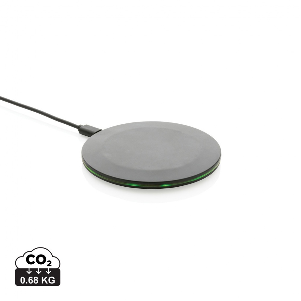 Logotrade advertising product image of: RCS recycled plastic 15W Wireless fast charger