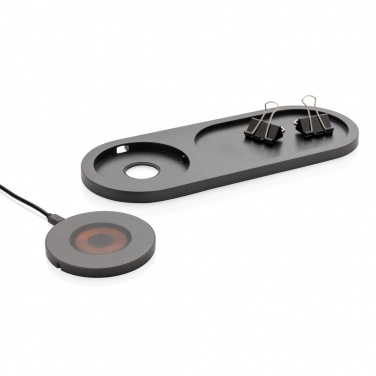 Logo trade promotional giveaways image of: Encore 10W wireless charging valet tray