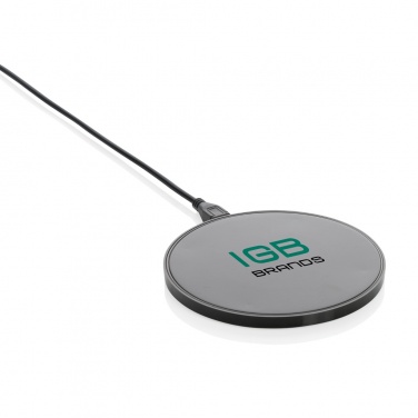 Logo trade promotional products picture of: RCS standard recycled plastic 10W wireless charger