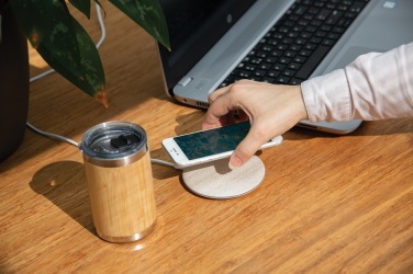 Logotrade promotional product picture of: 5W Wheat straw wireless charger