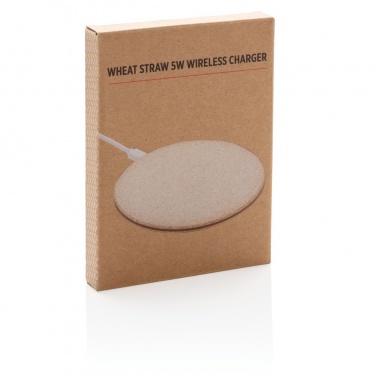 Logotrade promotional products photo of: 5W Wheat straw wireless charger
