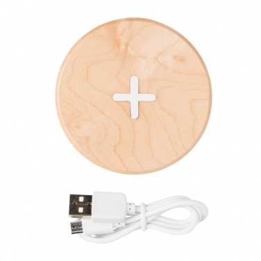 Logotrade business gift image of: 5W wood wireless charger