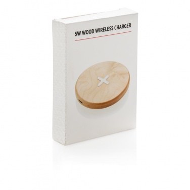 Logo trade promotional merchandise photo of: 5W wood wireless charger