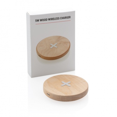Logotrade promotional merchandise photo of: 5W wood wireless charger