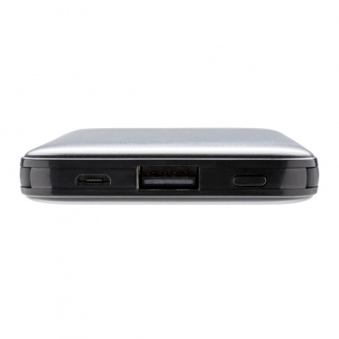 Logo trade promotional item photo of: 5.000 mAh Pocket Powerbank with integrated cables