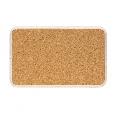Logo trade promotional item photo of: Cork and Wheat 5.000 mAh pocket powerbank