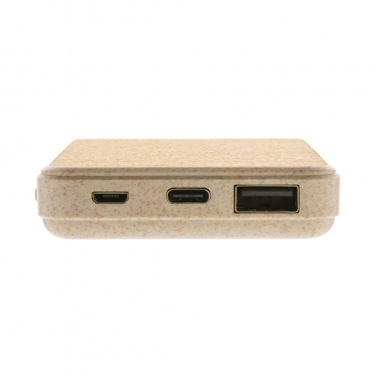 Logotrade promotional item picture of: Cork and Wheat 5.000 mAh pocket powerbank