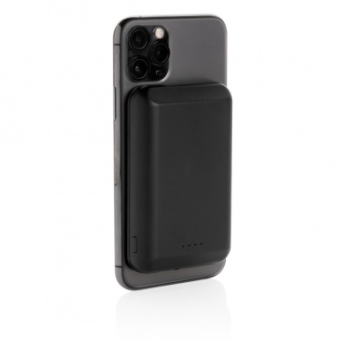 Logo trade advertising products picture of: Magnetic 5.000 mAh 5W wireless powerbank