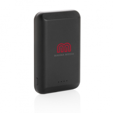 Logo trade promotional gift photo of: Magnetic 5.000 mAh 5W wireless powerbank