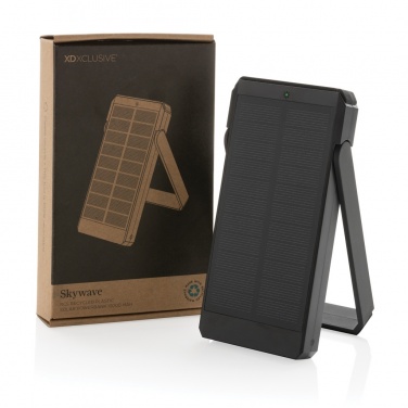 Logotrade promotional giveaways photo of: Skywave RCS recycled plastic solar powerbank 10000 mAh