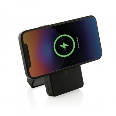 Logo trade promotional items picture of: Skywave RCS rplastic solar powerbank 5000 mAh 10W wireless