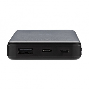 Logo trade promotional gift photo of: RCS recycled plastic 5.000 mAh 5W wireless powerbank