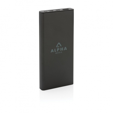 Logotrade advertising products photo of: Terra RCS recycled 18W aluminium powerbank 10.000 mAh