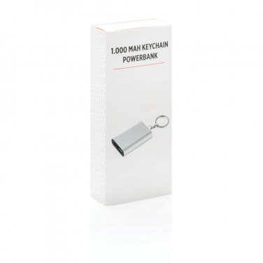 Logo trade advertising products image of: 1.000 mAh keychain powerbank