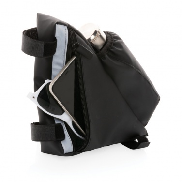Logotrade promotional giveaway image of: PU high visibility bike frame bag with bottle holder