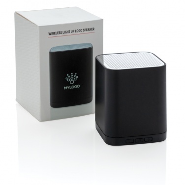 Logo trade promotional products image of: Light up logo wireless speaker