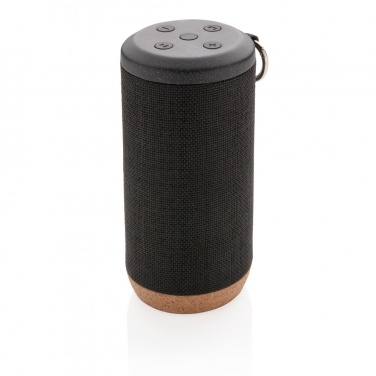 Logo trade business gifts image of: Baia 10W wireless speaker, cork