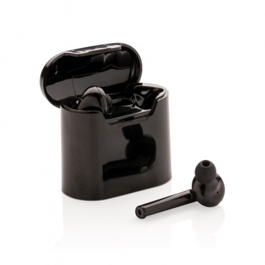 Logo trade business gifts image of: Liberty wireless earbuds in charging case