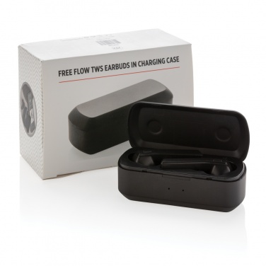 Logotrade promotional item picture of: Free Flow TWS earbuds in charging case