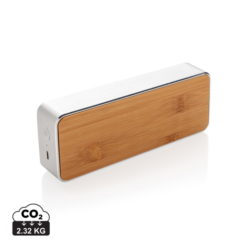Logo trade promotional giveaway photo of: Nevada Bamboo 3W wireless speaker