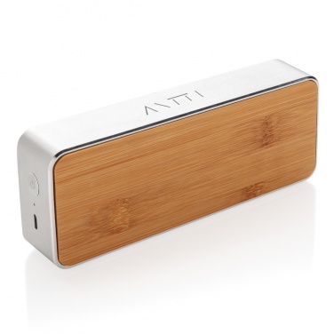 Logo trade promotional merchandise photo of: Nevada Bamboo 3W wireless speaker