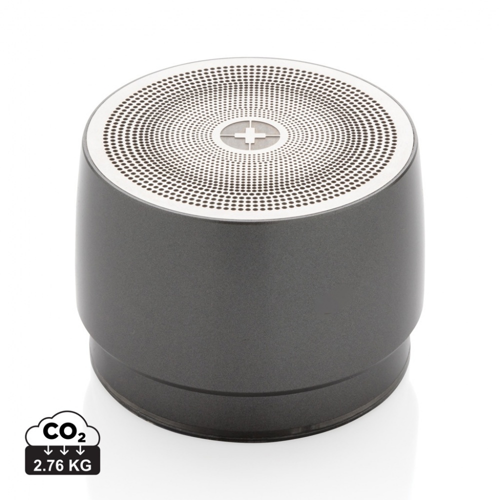 Logo trade corporate gifts image of: Swiss peak 5W wireless bass speaker