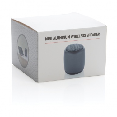 Logotrade promotional products photo of: Mini aluminium wireless speaker