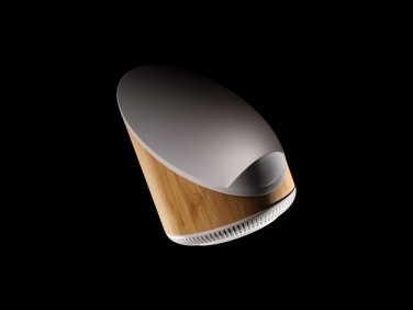 Logo trade promotional merchandise photo of: Ovate bamboo 5W speaker with 15W wireless charger