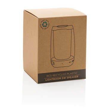 Logo trade corporate gifts image of: RCS recycled plastic Lightboom 5W speaker