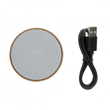 Logo trade promotional items image of: Cork 3W wireless speaker