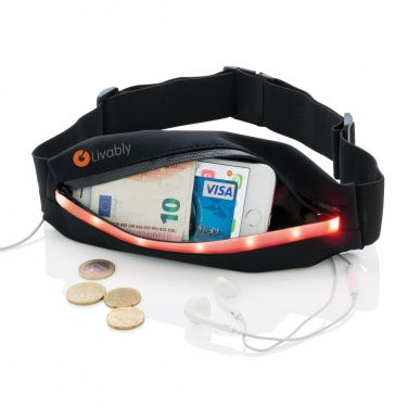 Logo trade promotional merchandise image of: Running belt with LED