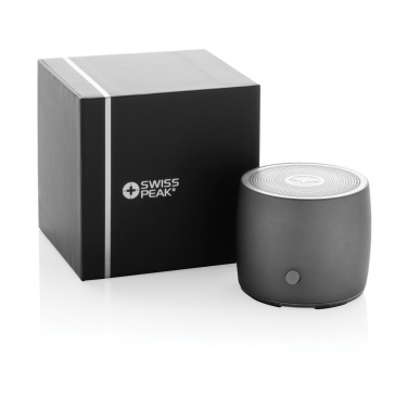 Logotrade business gift image of: Swiss Peak RCS recycled aluminum 3W bass speaker