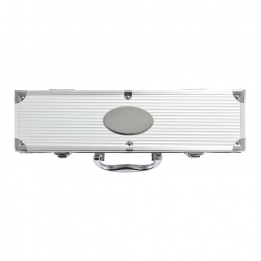 Logo trade promotional gift photo of: 3 pcs barbecue set in aluminium box
