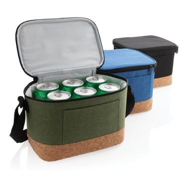 Logo trade business gifts image of: Two tone cooler bag with cork detail
