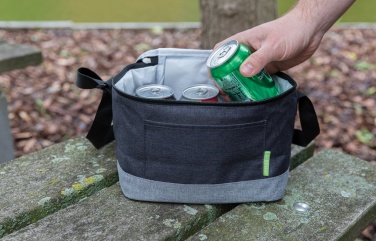 Logo trade promotional giveaways image of: Duo colour RPET cooler bag