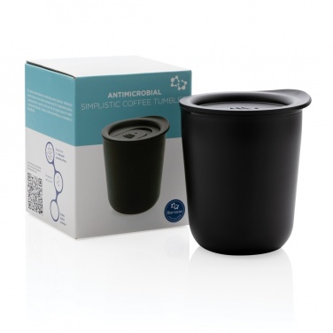 Logo trade corporate gifts image of: Simplistic antimicrobial coffee tumbler