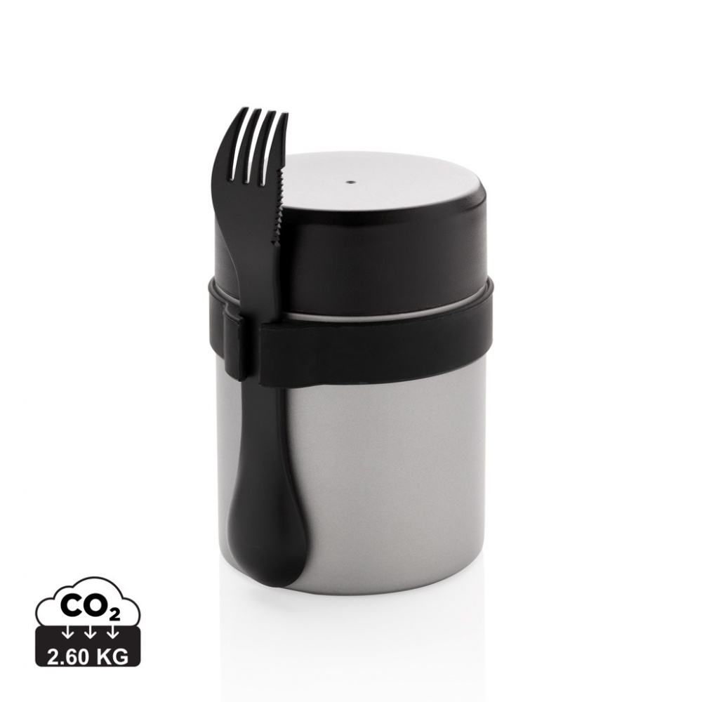 Logo trade promotional giveaways picture of: Bogota food flask with ceramic coating