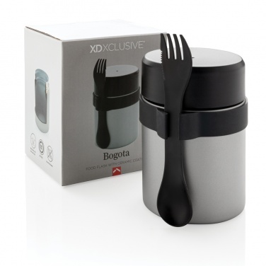 Logo trade promotional merchandise image of: Bogota food flask with ceramic coating