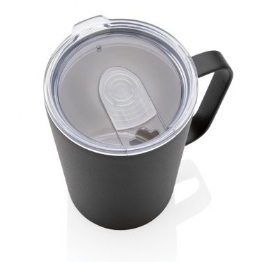 Logotrade promotional merchandise image of: RCS Recycled stainless steel modern vacuum mug with lid
