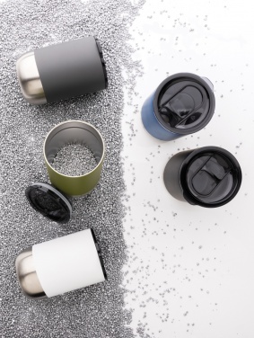 Logo trade business gifts image of: RCS recycled stainless steel tumbler