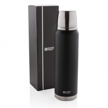 Logo trade promotional merchandise photo of: Swiss Peak Elite 1L copper vacuum flask