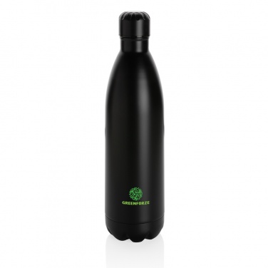 Logotrade business gift image of: Solid colour vacuum stainless steel bottle 1L