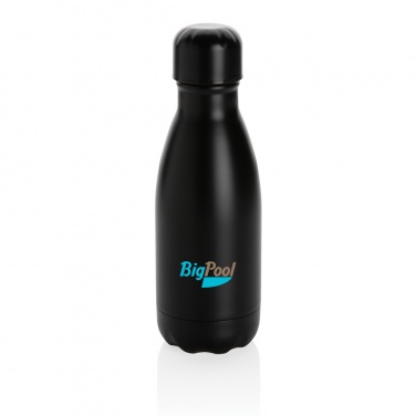 Logo trade promotional merchandise picture of: Solid colour vacuum stainless steel bottle 260ml