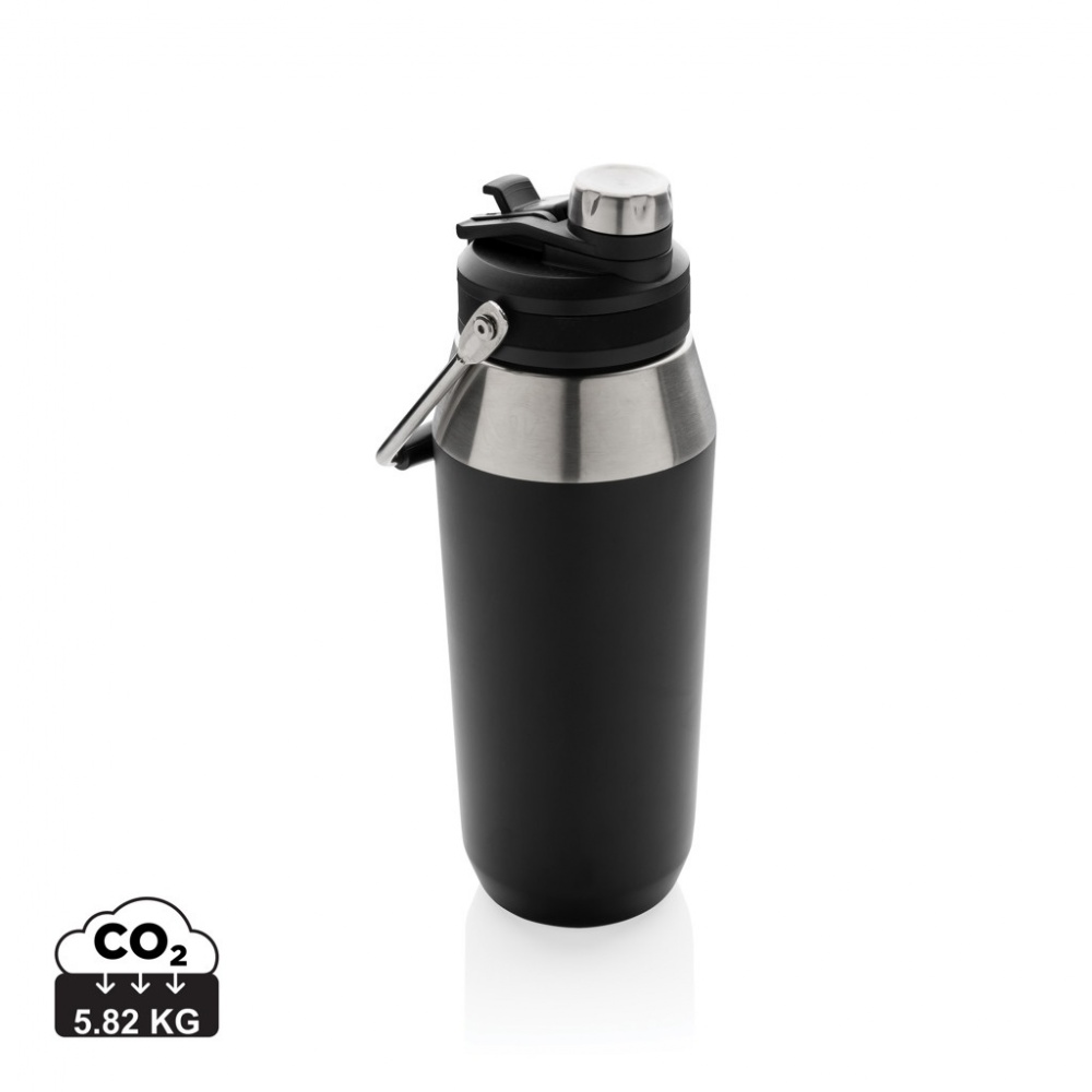 Logotrade advertising products photo of: Vacuum stainless steel dual function lid bottle 1L