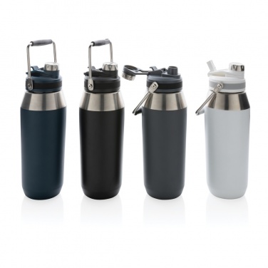 Logotrade advertising products photo of: Vacuum stainless steel dual function lid bottle 1L