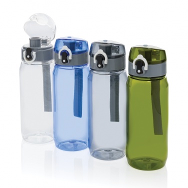 Logo trade promotional giveaways image of: Yide RCS Recycled PET leakproof lockable waterbottle 600ml