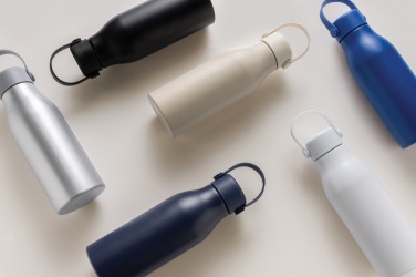 Logo trade promotional gifts image of: Pluto RCS Certified recycled aluminium bottle 680ml